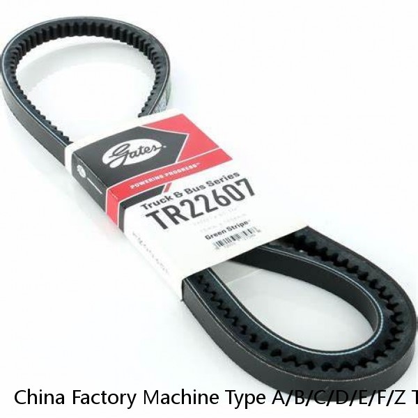 China Factory Machine Type A/B/C/D/E/F/Z Transmission Adjustable Industrial Rubber V Belt sanlux belt