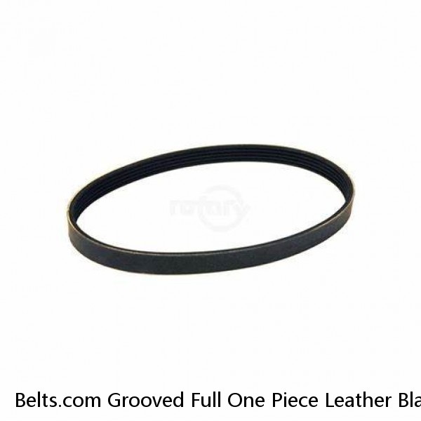 Belts.com Grooved Full One Piece Leather Black Uniform Work Belt 1-1/4" Wide